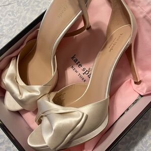 Kate Spade Bridal Bow Heels Size 11